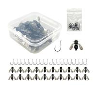 Fly Soft Bait, Fly Fishing Bait, Pack of 20 Fly Fishing Lures with Hooks, Fish Attractant - Bait for Fly Fishing, Fly Bait for Fly Fishing, Fly Assortment for Fly Fishing for Rainbow Fo