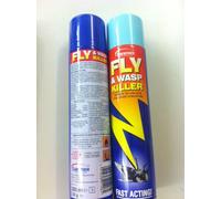 FLY SPRAY WASP INSECT BUG MOSQUITOES HOUSEHOLD PEST CONTROL FAST ACTING. 4 CANS
