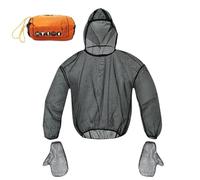 Fly Suit - Breathable Protective Mesh, Lightweight Flexible Design, Full Body Coverage, Easy Wear Zipper | for Camping Fishing Hiking Outdoor Travel, L, Se référer à la description, Refer to