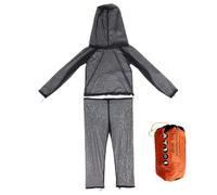 Fly Suit - Full Body Protection Fly Proof Suit - Lightweight Breathable Mesh Clothing Netting with Carrying Pouch for Backpacking Camping Climbing