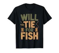 Fly Tier Will Tie Flies Fish Barter Funny Tying T-Shirt