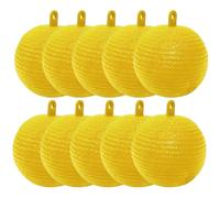 Fly Trap Ball 10Pcs 3.27in Fly Catcher Waterproof Sun Resistant Flytrap with Adhesive Attractant Hanging Fly Trap for Orchard Garden Market, Fly Traps Outdoor