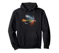Fly Tyer Vintage Entomology Illustration Hook Feather Pullover Hoodie