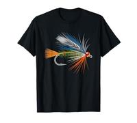 Fly Tyer Vintage Entomology Illustration Hook Feather T-Shirt