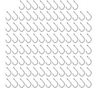 Fly Tying Barb Hooks 100pcs Made Of Carbon Steel For Crafting Streamer Nymph Dry And Wet Flies For Freshwater Fishing(black)