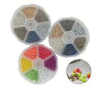 Fly Tying Beads for Fishing, Acrylic Material for Bait Binding, Includes 1900 and 3900 Pieces for Various Fishhook Sizes (color 3mm)