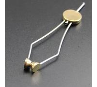 Fly Tying Bobbin Holder With Disc Handle Flared Mouth Enhanced Thread Flow Management Stainless Steel Brass Rustproof Smooth Finish 11cm 20g For Traditional Modern Fly Fishing Patt