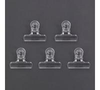 Fly Tying Clips Set Of 5 For Stacker Feather Bender With Dubbing Hackle Holding Tool Plastic Construction For Secure Hair Pinching In Fly Making(50mm)