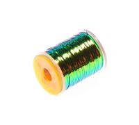 Fly Tying Flat Peacocks Tinsel Spool Flat Metallic Fly Tying Tinsel Saltwater Flashing Materials Easy To Use Double Side Color