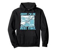 Fly Tying Fly Fishing I'm On Reel Time Pullover Hoodie