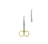 Fly Tying Hair Scissors 4.5 Inch, Gold - Curved