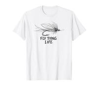 Fly Tying Life Vise Bench Trout Streamer Hackle Hook Fishing T-Shirt