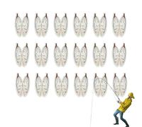 Fly Tying Material - Realistic Pattern Fly Tying | Adhesive Film Material Craft Sheets, Pre Cut Wing Shapes, Bait Enhancement, Precision Design For Freshwater Creation Scenarios