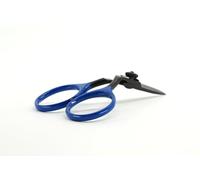 Fly Tying Offset Razor Scissor, 4in - Blue