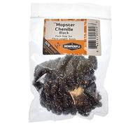 Fly Tying SEMPERFLI Mopster chenille, 6mm, with UV fleck, fly tying, mop flies, (Black)