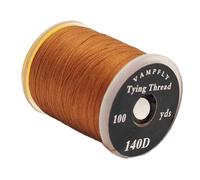 Fly Tying Thread Fly Tying Supplies Strong for Dry Wet Bait Buzzers Streamers High Strength Fishing Wire Braided Thread 140D, dark brown