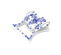 Fly Tying Tool for CDC Work, Blue Floral PETG Body, Compact Station Accessory for Skilled Fly Tying Makers Cdc Handling Tool Compact Travel Printed Petg