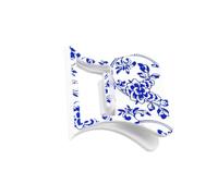 Fly Tying Tool for CDC Work, Blue Floral PETG Body, Compact Station Accessory for Skilled Fly Tying Makers Cdc Tool Accessory Handling Compact Travel Printed Petg Station Aid Maker Gear Streamside
