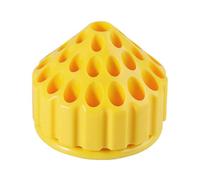 Fly Tying Tool Kit Organizer Rotating Grinding Head Caddy Desktop Storage Holder for Bur,Drill Bit, Scissor - Yellow