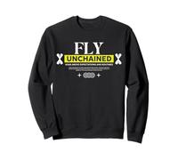 Fly Unchained - Urban Typography Streetwear Sweatshirt