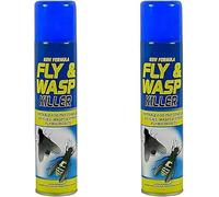 Fly & Wasp Repellent Spray, Powerful, Fast-Acting, Long-Lasting, Easy-to-Use, Protective Barrier, Quick Coverage, Multi-Surface, Ideal for Homeowners, DIY Users, Gardeners, 300ml (Pack of 2)