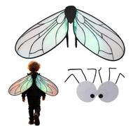Fly Wing Costume | Fun Realistic Animal-Themed Outfits Eye Cover | Stage Party Costume Props | for Makeup Party Cosplay Stage Performance Fair Festival Holiday Pride Garden Outdoor