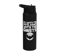 Fly with The Bats, Dance with The Ghosts Stainless Steel Insulated Water Bottle
