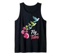 Fly with Tides Shells to Birds Graphic Design Tank Top
