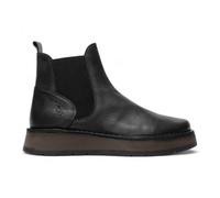 Fly Womens Black RAWI131 Chelsea Leather Ankle Pull-On Classic Comfort Boots
