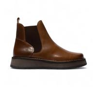 Fly Womens Camel Brown RAWI131 Chelsea Leather Ankle Pull-On Classic Comfort Boots