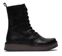 Fly Womens Black RAMI043 Casual Leather Lace-up Ankle Dress Boots
