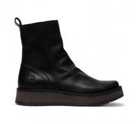 Infinity Leather Women's Fly London RENO053FLY Leather Zip Up Platform Comfort Ankle Boots in Black | Size: 9