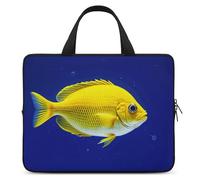 Fly Yellow Fish Laptop Bag Durable Laptop Sleeve Water-Resistant Notebook Bag for Computer Or Tablet