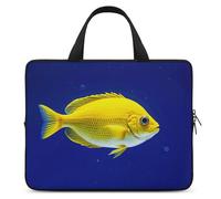Fly Yellow Fish Laptop Bag Durable Laptop Sleeve Water-Resistant Notebook Bag for Computer Or Tablet