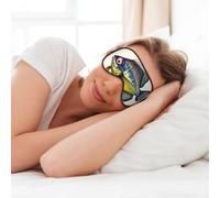 Fly Yellow Fish Print Soft Eye Mask for Sleep Mask Sleep Eye Mask for Women Men Sleeping Sleeping Travel