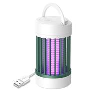 Fly Zapper Mosquito Killer Lamp, USB Rechargeable Electric Fly Zapper with UV LED Lights, Portable Mosquito Repellent Bug Zappers for Indoor Outdoor Home, Camping, Fishing(Green)