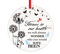 FLYAB Baby Christmas in Heaven Ornament Angel Baby Memorial Christmas Ornaments Miscarriage Ornament for Christmas Tree Remembrance Sympathy Gifts for Loss of Baby Infant Child in Memory of Baby