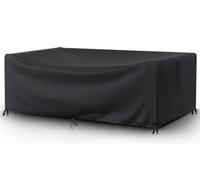 Flyace Outdoor Garden Furniture Covers Waterproof, Garden Dining Table Cover, Rectangular Weatherproof Patio Furniture Covers, 600D Table and Chair Set Covers for Rainy, Snowy and Sunny 220x165x100cm