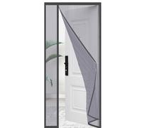 FLYAMAPIRIT Magnetic Fly Screen Door Curtain, Grey, Mosquito Repellent Net, Door Gate, Side Opening, Fly Curtain for Basement Door, Patio Door, Sliding Door, Balcony Door, Living Room, etc.