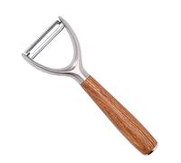 FLYAMAPIRIT Stainless Steel Peeler Kitchen Fruit Vegetable Peeling Tool with Wooden Handle