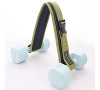 FLYBAMBOO Hip Thrust Belt for Dumbbells, Booty Belt with Slip-Resistant Padding, Green, XL, Fabric (Nylon/Polyester with foam and rubber layers), 23.5-60 inches Waist