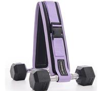 FLYBAMBOO Hip Thrust Belt for Dumbbells, Booty Belt with Slip-Resistant Padding, Purple, XL