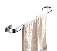 Flybath 57CM Towel Rail Brass Polished Chrome Wall Mounted for Bathroom | Rust-proof, Heavy Duty, Strong Hold, Sturdy Durable, Easy to Fit, Stylish Silver Towel Holder, Kitchen Bath Towel Rack Bar