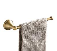 Flybath Open Towel Ring Bar Antique Brass Hanger Holder Wall Mounted, 29 cm / 11.4 inches, Brushed Brass