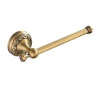 Flybath Toilet Roll Holder Antique Brass Vintage Bathroom Tissue Paper Holder Stand with Exquisite Pattern Carving Design Wall Mount, Brushed Bronze