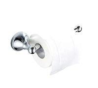 Flybath Toilet Roll Holder Brass Polished Chrome Wall Mounted for Bathroom | Rust-proof, Heavy Duty, Sturdy, Easy to Fit, Stylish Silver Loo Roll holder, Paper Tissue Storage, Bath Accessories 14.5CM