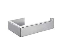 Flybath Toilet Roll Holder Without Cover SUS 304 Stainless Steel Stylish Bathroom Paper Tissue Holder Wall Mounted Self Adhesive (No Drilling), Mirror Polished