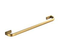 Flybath Towel Rail Bar Single Layer Brass Antique Holder Wall Mounted 57 CM, Brushed Brass