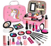 Flybay Kids Makeup Set for Girls - Washable Real Children's Princess Make Up Kit - Christmas Birthday Gifts for Girls Aged 3-10