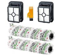 FLYBINGO Replacements Parts for Bissell CrossWave Cordless Max 2554 2590 2593 2596 Series Vacuum,2 Pack 2788 Pet Brush Rolls and 2 Pack 1866 Vacuum Filters